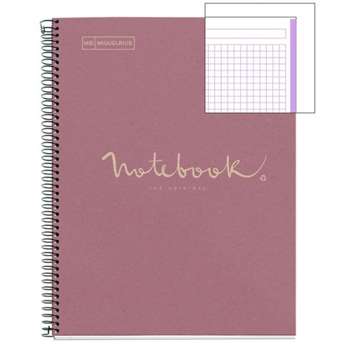 LIBRETA A4 80H.EMOTIONS 'ECOLAVANDA'