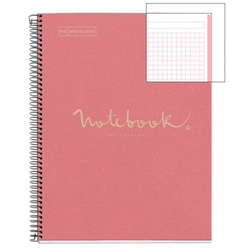 LIBRETA A4 80H.EMOTIONS 'ECOROSA'
