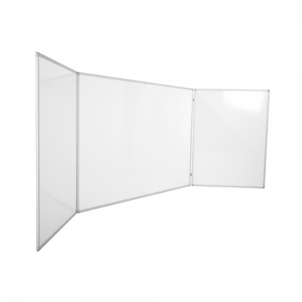 PIZARRA TRIPTICA BLANCA VITRI. 100X400CM