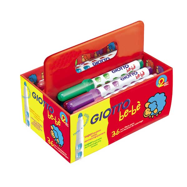 CAJA 36 ROTULADORES GIOTTO BE-BE C/VARI