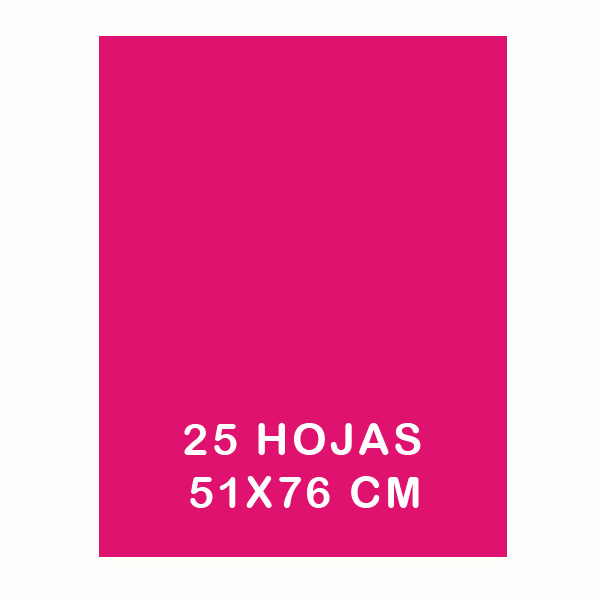 PAQ. 25H PAPEL SEDA 50X75CM FUCSIA