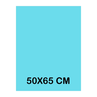 CARTULINA IRIS 50X65CM AZUL TURQUESA