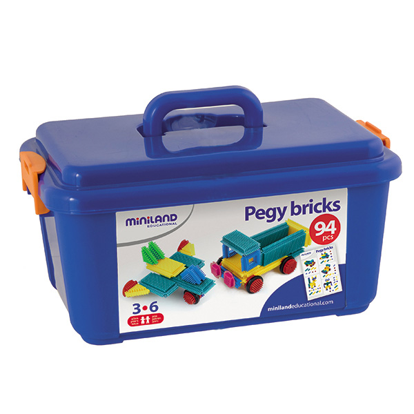 CAJA 100 PIEZAS PEGY BRICKS CONSTRUCCIO