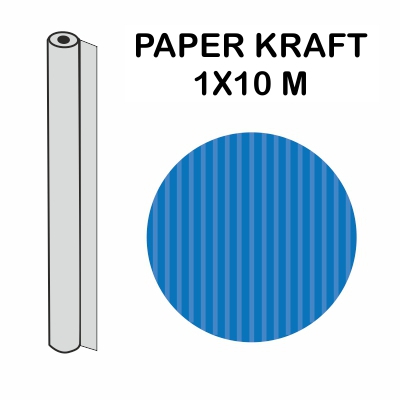 ROLLO KRAFT AZUL MAR 1X10M 70GR