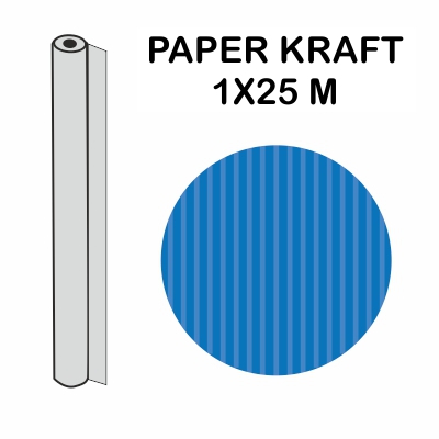 ROLLO KRAFT AZUL MAR 1X25M 70GR