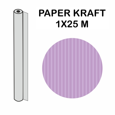 ROLLO KRAFT LILA 1X25M 70GR