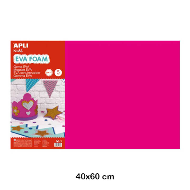 GOMA EVA FUCSIA 40X60CM 2MM