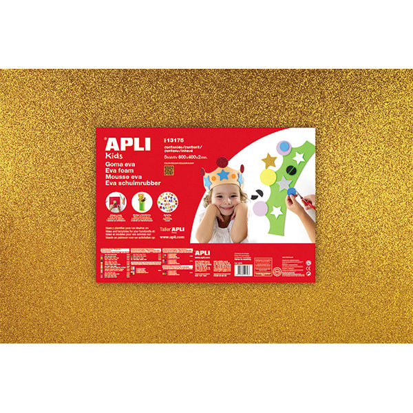 GOMA EVA 60X40CM 2MM ORO PURPURINA