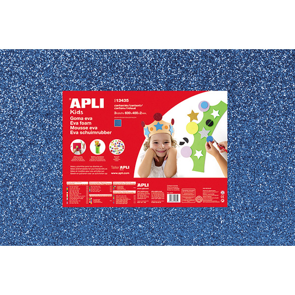 GOMA EVA 60X40CM 2MM AZUL PURPUR.