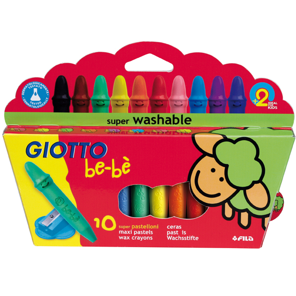 CAJA 10 CERAS GRUESAS GIOTTO BE-BE