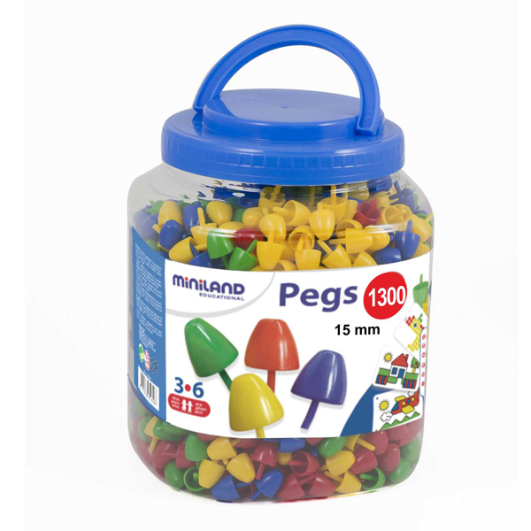 BOTE PEGS 15MM. 1300 PIEZAS