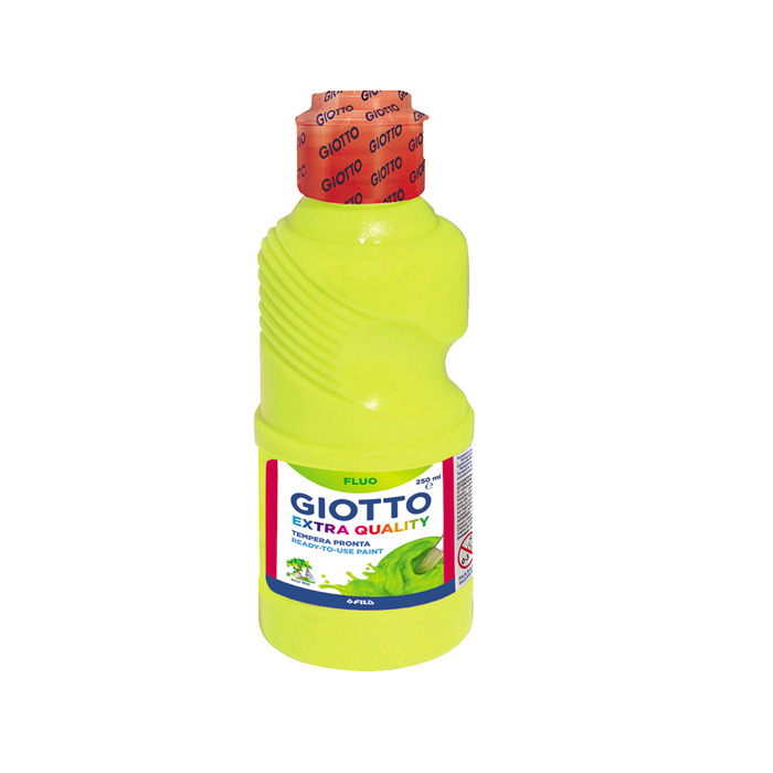 TEMPERA FLUORESCENTE 250ML AMARILLA