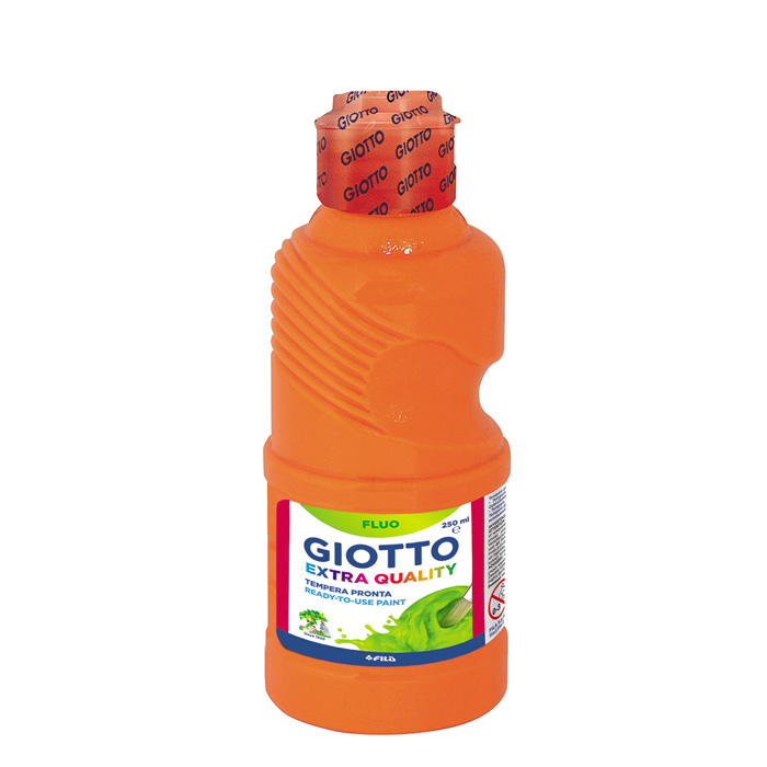 TEMPERA FLUORESCENTE 250ML NARANJA
