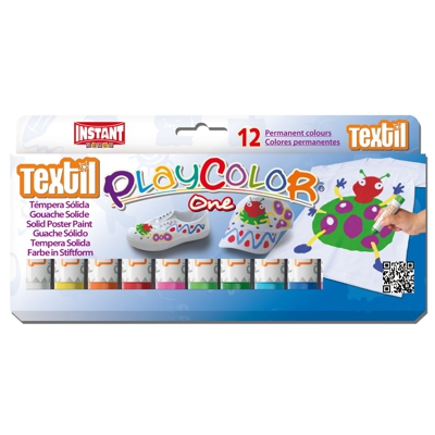 CAJA 12 PLAYCOLOR TEXTIL 10GR COLORES