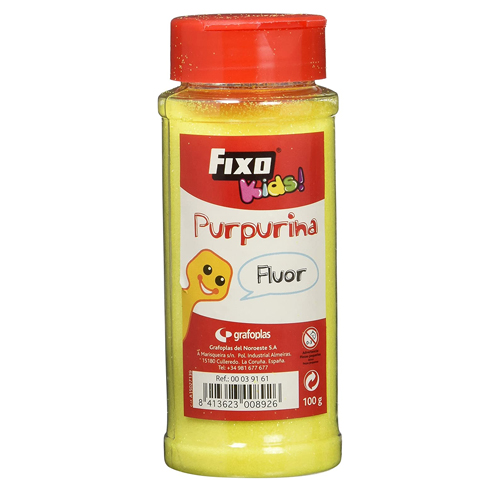 BOTE 100GR PURPURINA AMARILLO FLUOR C/D