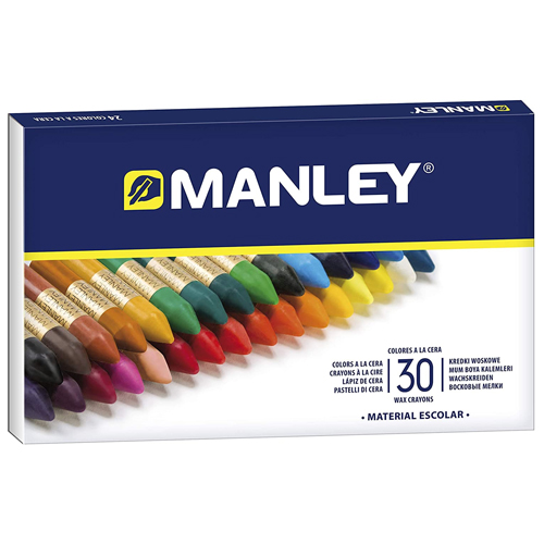 CAJA 30 CERAS BLANDAS COLORES VARIADOS