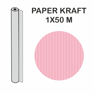 ROLLO KRAFT ROSA 1X50M 70GR