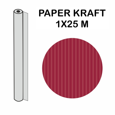 ROLLO KRAFT GRANATE 1X25M 70GR