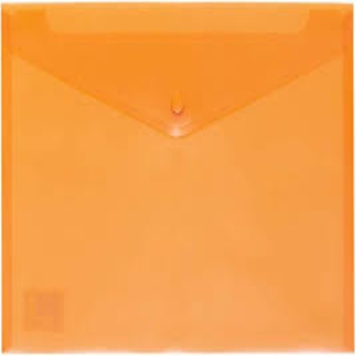 SOBRE DE PLASTICO CON CIERRE A4 NARANJA