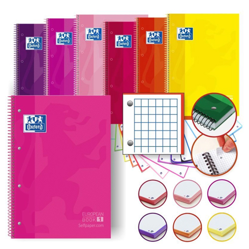 LIBRETA A4+ ESP. T/D 5X5 80H OXFORD SURT