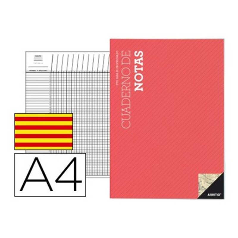 CUADERNO NOTAS AVALUACION T.A4 ADDITIO