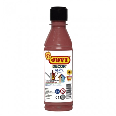 TEMPERA ESCOLAR PLASTICA MARRON 250ML