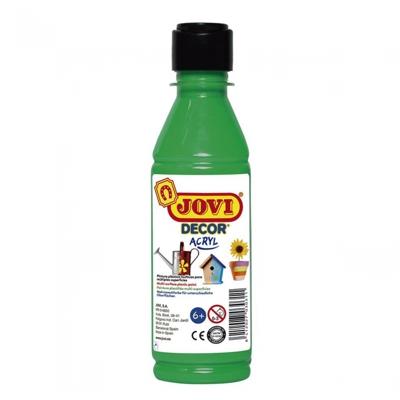 TEMPERA ESCOLAR PLASTICA VERDE 250ML