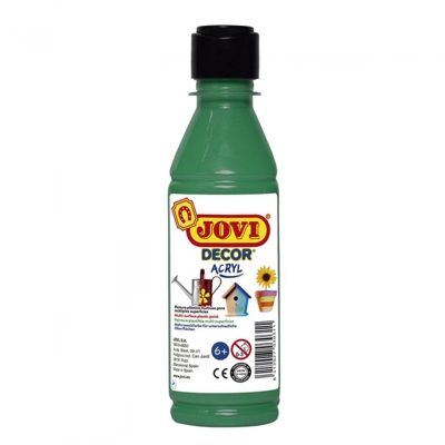 TEMPERA ESCOLAR PLASTICA VERDE OSC.250M