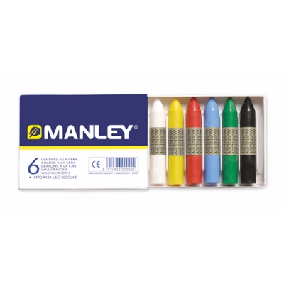 CAJA 6 CERAS BLANDAS COLORES VARIADOS