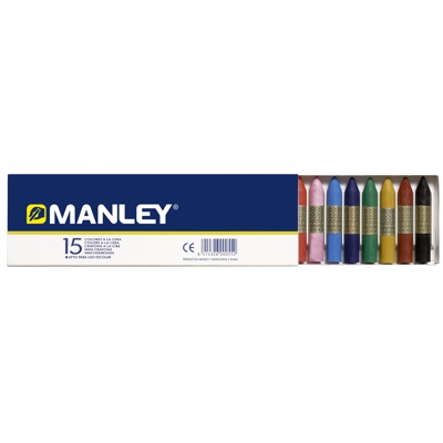 CAJA 15 CERAS BLANDAS COLORES VARIADOS