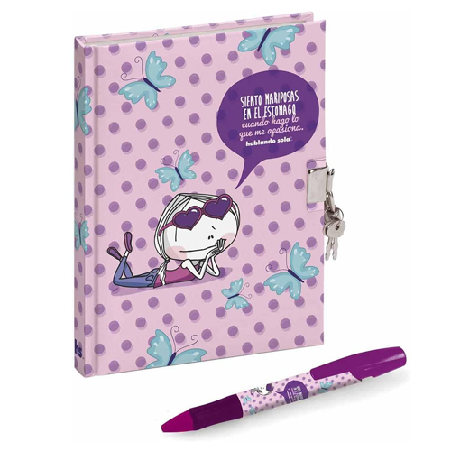 DIARIO CON CANDADO Y BOLIGRAFO