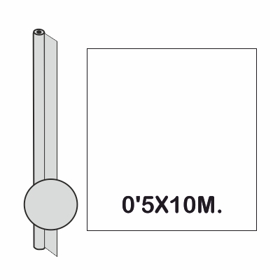 ROLLO CELOFAN CONTINUO TRANSPARENTE 10M