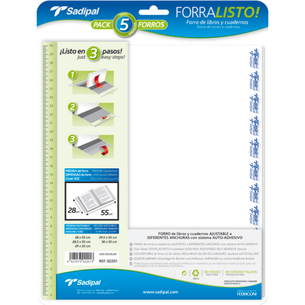 FUNDA  PROTECCION LIBROS 28X50,5CM