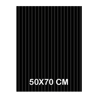 CARTON ONDULADO NEGRO 50X70CM