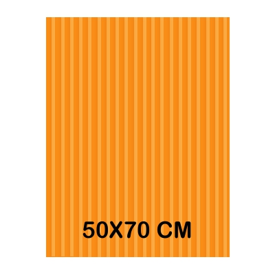 CARTON ONDULADO NARANJA 50X70CM