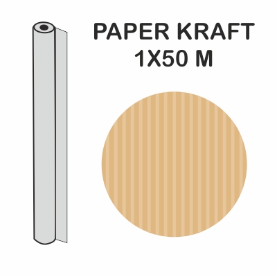 ROLLO KRAFT MARRON 1X50M 70GR