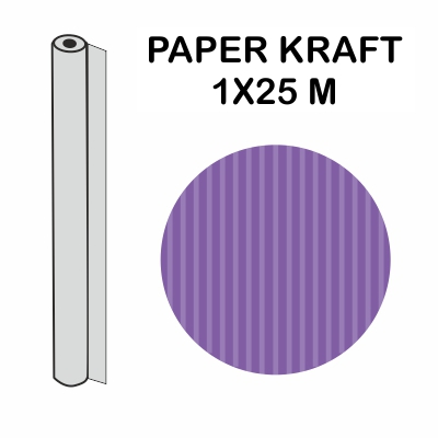 ROLLO KRAFT VIOLETA 1X25M 70GR