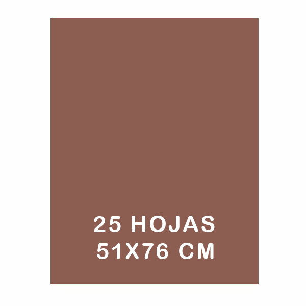 PAQ. 25H PAPEL SEDA 51X76CM MARRON CLAR
