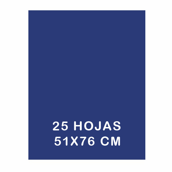 PAQ 25H PAPEL SEDA 50X75CM AZUL ULTRAMA
