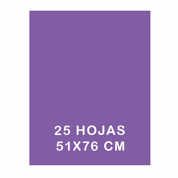 PAQ. 25H PAPEL SEDA 50X75CM VIOLETA