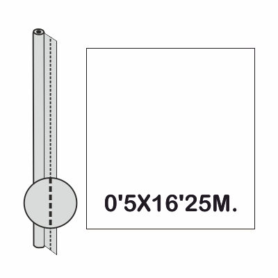 ROLLO CELOFAN TREPANADO TRANSPARENTE 25