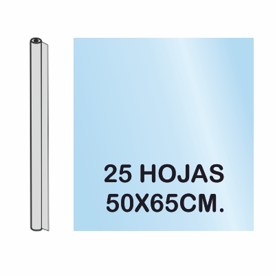 ROLLO CHAROL 25 HOJAS 50X65CM AZUL CIEL