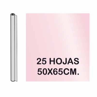 ROLLO CHAROL 25 HOJAS 50X65CM ROSA