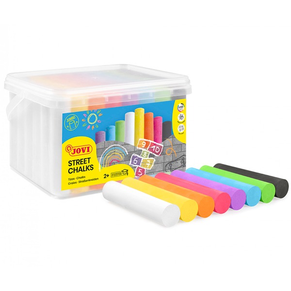 CAJA 48 TIZAS PARA SUELO BLANCO+COLORES