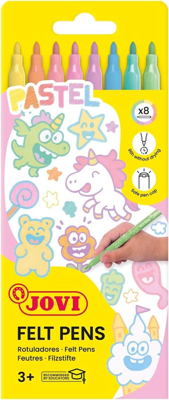 PACK 8 ROTULADORES PASTEL JOVI