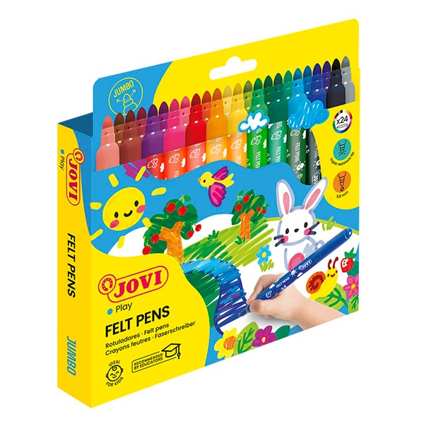 CAJA 24 ROTULADORES JOVI PUNTA GRUESA