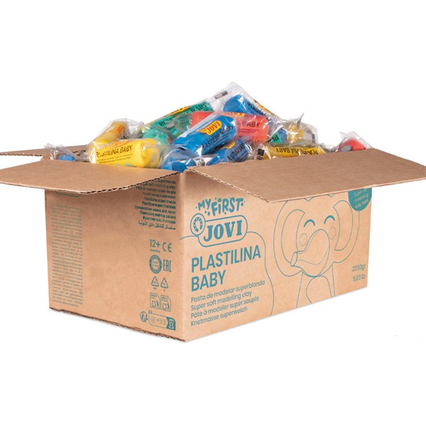 PAQ 60 PLASTILINAS BABY 38GR 4 COLORES