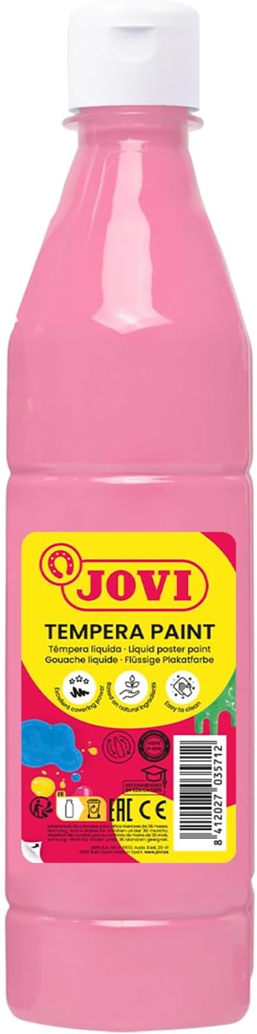TEMPERA LIQUIDA ESCOLAR ROSA 500ML