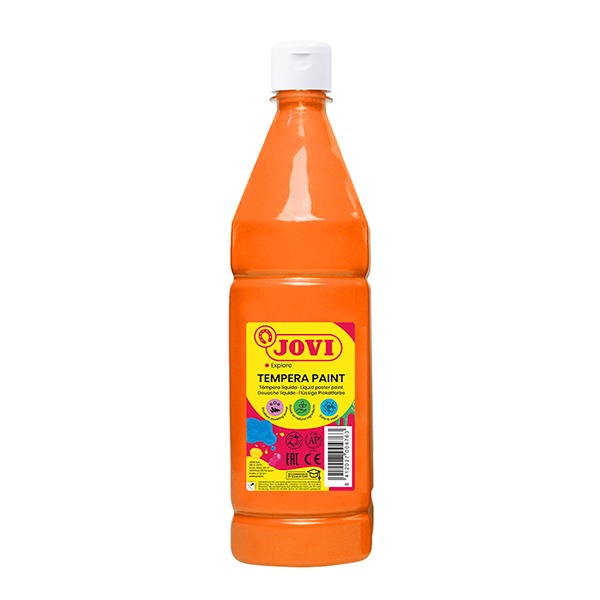 TEMPERA LIQUIDA ESCOLAR NARANJA 500ML