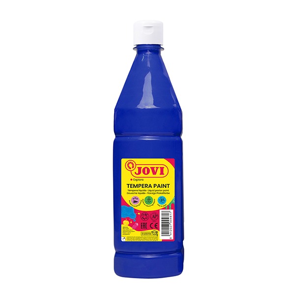 TEMPERA LIQUIDA ESCOLAR AZUL FUERTE 500